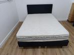 Boxspring 140x200 220€ LEVERING GRATIS 0488790706, Enlèvement ou Envoi, 140 cm, Utilisé, 200 cm