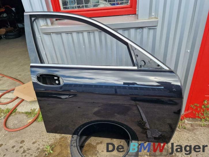 Portier rechts voor zwart BMW 7-serie E65 E66 41517202082, Auto-onderdelen, Carrosserie, Deur, BMW, Voor, Rechts, Gebruikt, Ophalen of Verzenden
