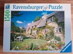 Ravensburger puzzel Cottage on Bredon hill Worcs. 1500 stuks, Ophalen of Verzenden, Zo goed als nieuw