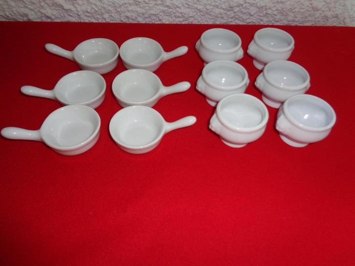 12 petits Pots pour amuse-bouche. Blancs, Huis en Inrichting, Keuken | Servies, Nieuw, Overige typen, Overige stijlen, Ophalen of Verzenden
