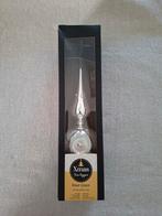 Kerstpiek met deuk glas 27 cm groot in verpakking., Ophalen of Verzenden