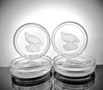 5 sous-verres  - Val St Lambert - état parfait, Antiquités & Art, Envoi