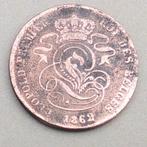 1862 2 centimes Léopold 1er, Timbres & Monnaies, Envoi, Métal, Monnaie en vrac