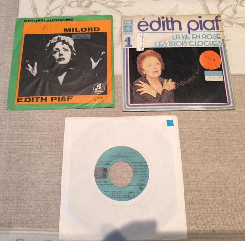 Edith Piaf - 3 singles, Cd's en Dvd's, Vinyl Singles, Gebruikt, Single, Overige genres, 7 inch, Ophalen of Verzenden