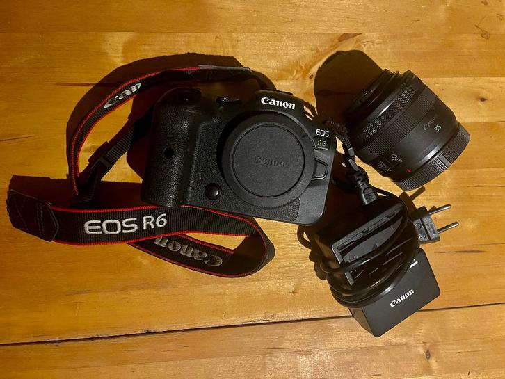 Canon EOS R6+ RF 35 mm f/1.8 macrolens, Audio, Tv en Foto, Fotocamera's Digitaal, Zo goed als nieuw, Canon, Ophalen of Verzenden