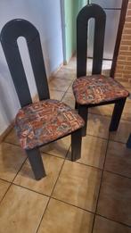 Eetplaats + 6 bijhorende stoelen, Ophalen, Zo goed als nieuw, Modern, 4 tot 6 stoelen
