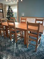 Table et chaises 100 % chêne, Maison & Meubles, Salles à manger complètes, Enlèvement