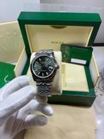 Rolex datejust groen jubilee 41mm, Handtassen en Accessoires, Horloges | Heren, Ophalen of Verzenden, Rolex