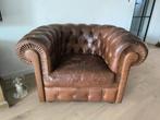 Chesterfield zetel 1 zit, Ophalen, Gebruikt, Eenpersoons, 100 tot 125 cm
