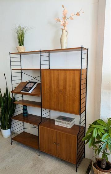 Vintage modulaire wandkast wandsysteem design WHB beschikbaar voor biedingen