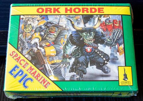 Space Marine Epic Battles-Ork Horde 1993, Hobby en Vrije tijd, Wargaming, Zo goed als nieuw, Warhammer 40000, Figuurtje(s), Ophalen of Verzenden