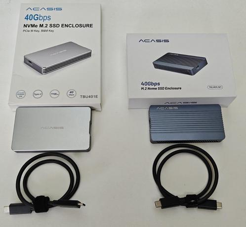 Acasis 40Gbps M.2 NVMe SSD behuizing, Computers en Software, Harde schijven, Zo goed als nieuw, Desktop, Extern, SSD, Thunderbolt
