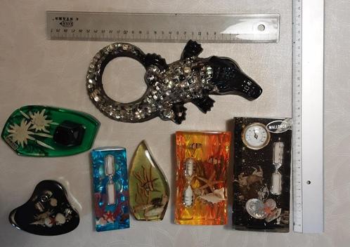 Vintage 1960's in hars gegoten souvenirs, Verzamelen, Retro, Overige typen, Ophalen of Verzenden