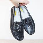 Très beaux mocassins en cuir Novocento S12 (Taille 39) €30,-, Comme neuf, Sabots, Novocento Comfort, Noir