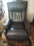 2 elektrische leren fauteuils, Ophalen, Zo goed als nieuw, Leer