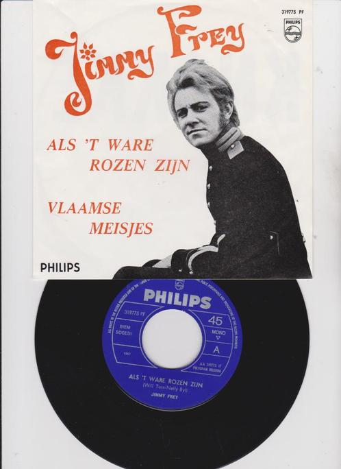Jimmy Frey – Als 't Ware Rozen Zijn  1967  nMINT, Cd's en Dvd's, Vinyl Singles, Zo goed als nieuw, Single, Nederlandstalig, 7 inch