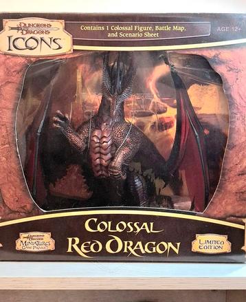 D&D "miniatuur" Colossal Red Dragon Limited Edition beschikbaar voor biedingen