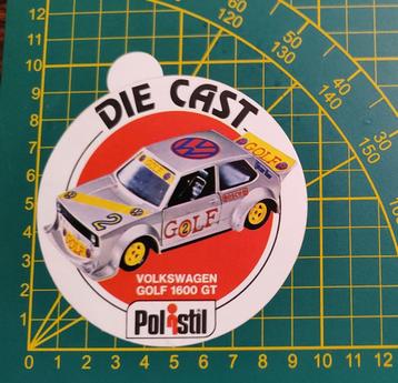 Sticker Polistil Volkswagen Golf 1600 GT, Collections, Enlèvement ou Envoi