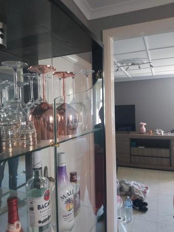 Vitrine kast, Huis en Inrichting, Kasten | Vitrinekasten, Ophalen, Gebruikt, Glas