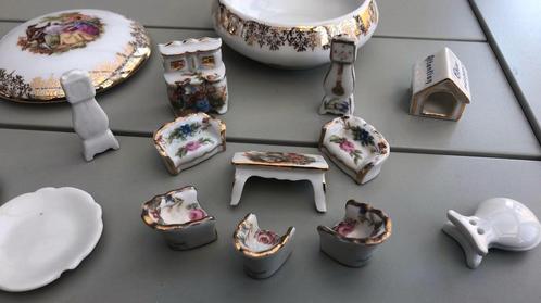 Ensemble de miniatures en porcelaine de Limoges, Antiquités & Art, Antiquités | Porcelaine, Enlèvement ou Envoi