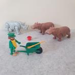 Playmobil verzorger met nijlpaarden en neushoorn, Kinderen en Baby's, Speelgoed | Playmobil, Ophalen of Verzenden