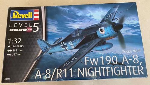 Revell Fw190 A8 Nightfighter 1/32, Hobby & Loisirs créatifs, Modélisme | Avions & Hélicoptères, Neuf, Avion, Plus grand que 1:72