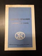 Brochure FN Herstal 1956 munitie, Ophalen of Verzenden