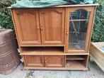 meuble TV verrière en chaîne massif. dimensions :1m50/1m50, Enlèvement, Utilisé