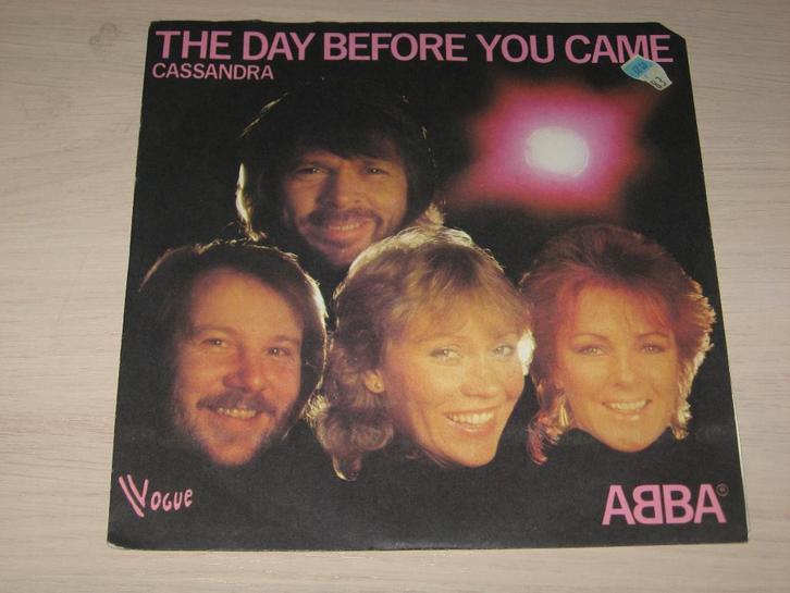 Disque vinyl 45 tours abba The Day Before You Came, Cd's en Dvd's, Vinyl | Pop, Zo goed als nieuw, 1980 tot 2000, Ophalen of Verzenden