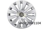 Volkswagen Wieldopset 15 inch (4x) (UWP chroomglans / zwart, Verzenden, Nieuw