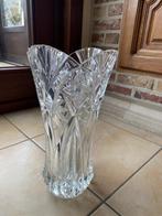 Prachtig bewerkte kristallen vaas hoogte 30cm, Ophalen, Nieuw, Glas, Minder dan 50 cm
