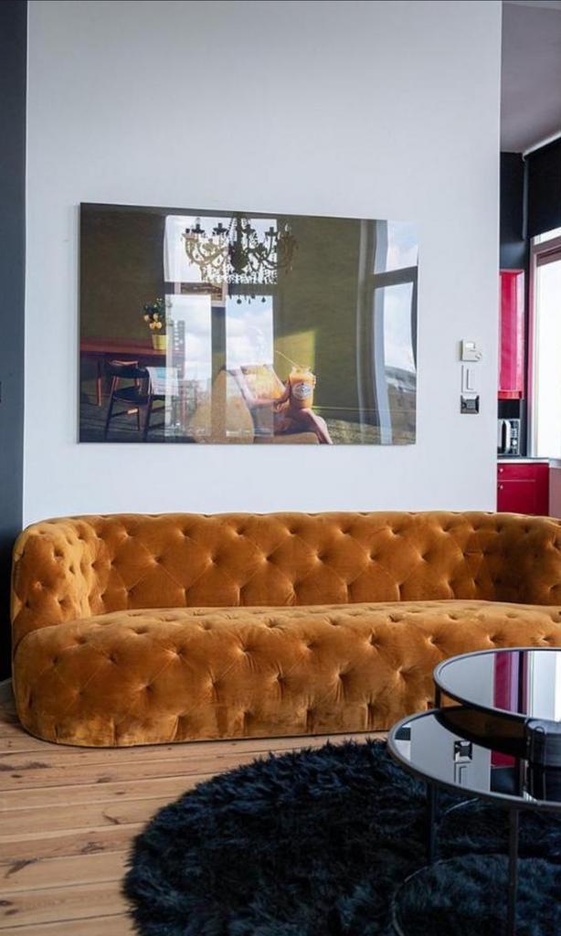 Chaise design éventuellement avec photo correspondante, Maison & Meubles, Canapés | Salons, Comme neuf, Enlèvement ou Envoi