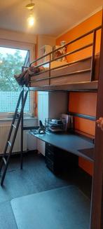 Lit Mezzanine, Huis en Inrichting, Slaapkamer | Stapelbedden en Hoogslapers, Ophalen, Eenpersoons, 160 tot 180 cm, Zo goed als nieuw