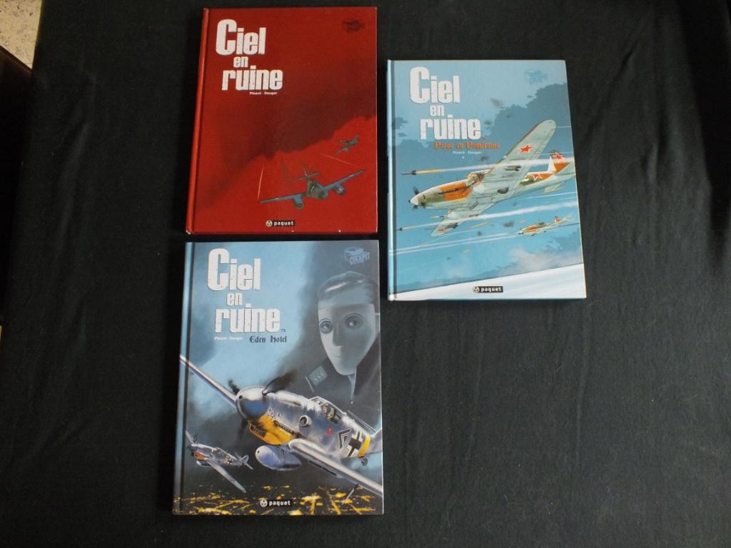 CIEL EN RUINE (3 ALBUMS / 2 EO).   EDITIONS PAQUET, Boeken, Stripverhalen, Zo goed als nieuw, Complete serie of reeks, Ophalen of Verzenden