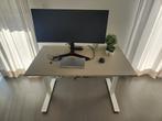 IKEA Trotten desk sit / stand white, Huis en Inrichting, Bureaus, Ophalen, In hoogte verstelbaar, Gebruikt, Stabureau