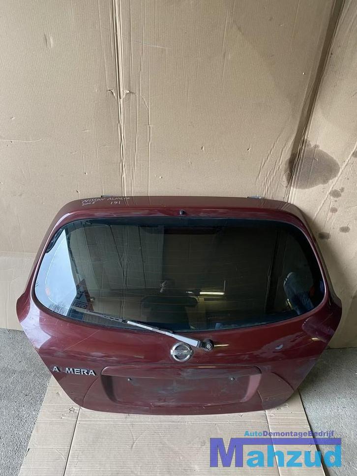 NISSAN ALMERA Rood AX5G achterklep achterdeur, Auto-onderdelen, Carrosserie, Deur, Nissan, Achter, Gebruikt