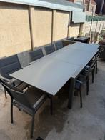 Meubili Knokke tuinset – uitschuifbare tafel + 8 stoelen, Ophalen, Aluminium, Tuinset