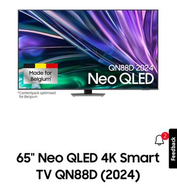 4K 65” Samsung TV ( Nieuw ) ( 2 jaar garantie) beschikbaar voor biedingen