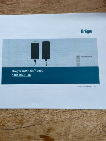 Verrou à alcool Dräger Interlock 7000 Krautli., Enlèvement, Comme neuf