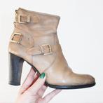 Prachtige Leren Nubikk Laarsjes -s9 (Maat 41) € 55,-, Nubikk, Bruin, Verzenden, Lage of Enkellaarzen