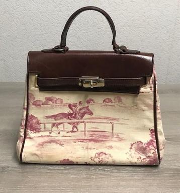 ROYAL ASCOT vintage leren handtas, prijs: 15€