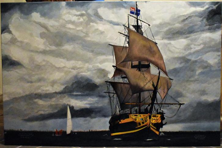 De ster van het schilderij Roy (Saint-Malo) van grappenmaker, Antiek en Kunst, Kunst | Schilderijen | Klassiek, Ophalen