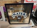 Oude vintage reclamespiegel Mater witbier, Verzamelen, Biermerken, Gebruikt, Ophalen of Verzenden