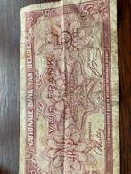 Biljet 5 Belgische frank 1943 (un belga), Ophalen of Verzenden