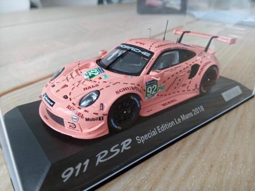 Porsche 911 RSR Pink Pig 1:43 Spark, Hobby en Vrije tijd, Modelauto's | 1:43, Gebruikt, Auto, Overige merken, Ophalen of Verzenden