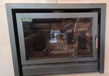 Houtkachel, cassette met ventilator., Huis en Inrichting, Haarden, Ophalen, Gebruikt