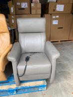 Relax leder zetel elektrisch verstelbaar, Huis en Inrichting, Fauteuils, Gebruikt, Ophalen of Verzenden, 50 tot 75 cm, Leer