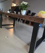 Authentieke unieke houten karaktervolle tafel, Huis en Inrichting, Tafels | Eettafels, Ophalen, 100 tot 150 cm, 200 cm of meer