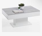 Salon tafel wit met betonlook, Ophalen, Zo goed als nieuw