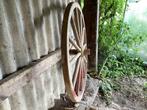 Ancienne roue de chariot. 130 cm., Tuin en Terras, Tuinwanddecoratie, Ophalen of Verzenden